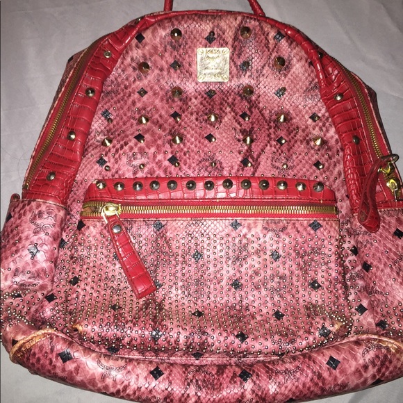 MCM STUDDED BACKPACK